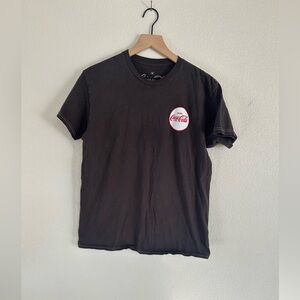 Coca Cola Dark Gray Men's Tee with Logo
